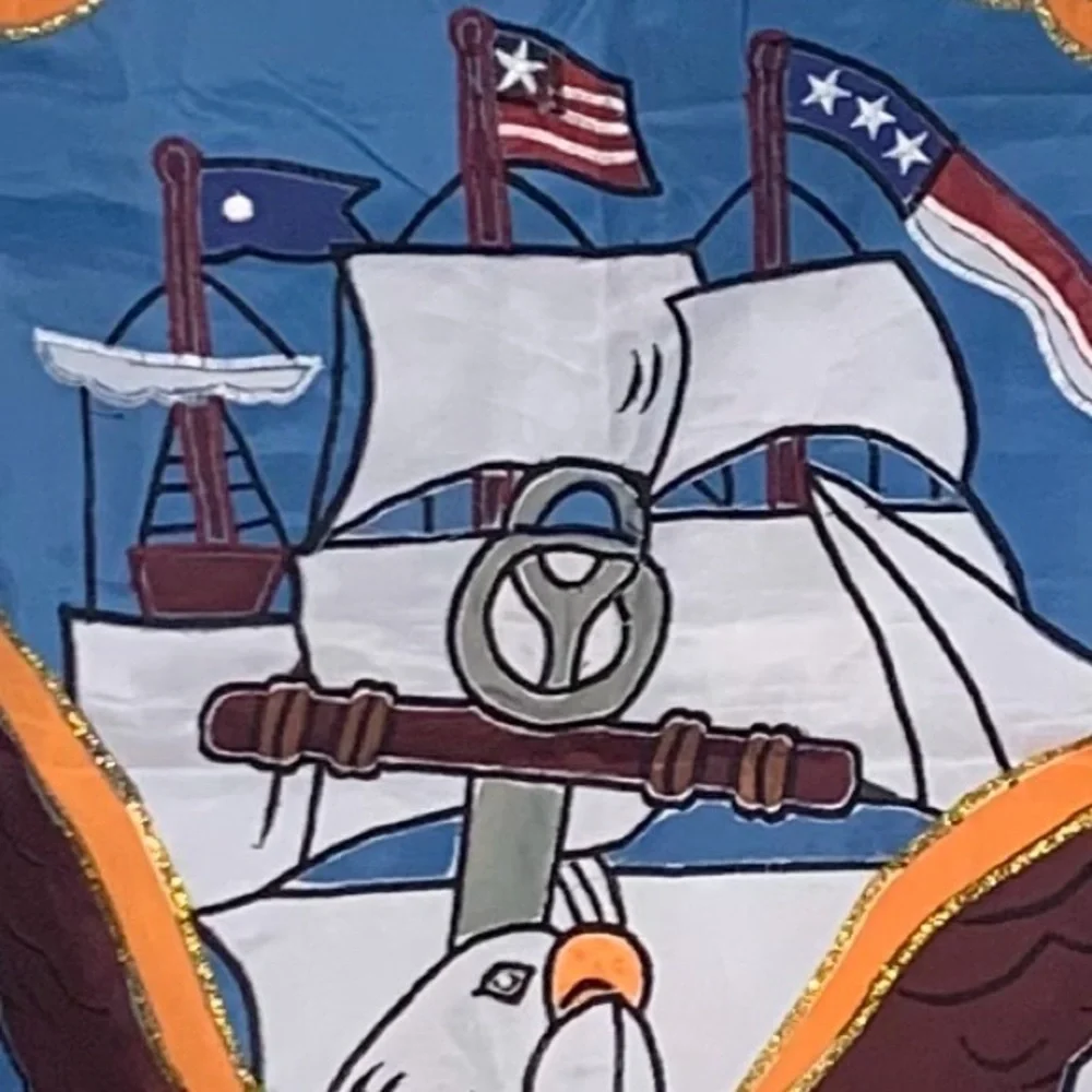 United States Navy Emblem Banner.